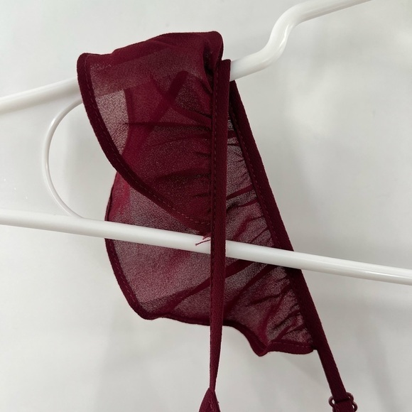 Lulu’s here to us burgundy dress maxi XS - Picture 6 of 12